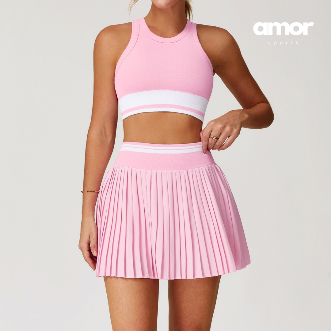 CANDY Premium Tennis Short Set - Pink