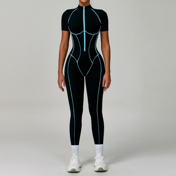 ENA Premium Jumpsuit- Black Blue