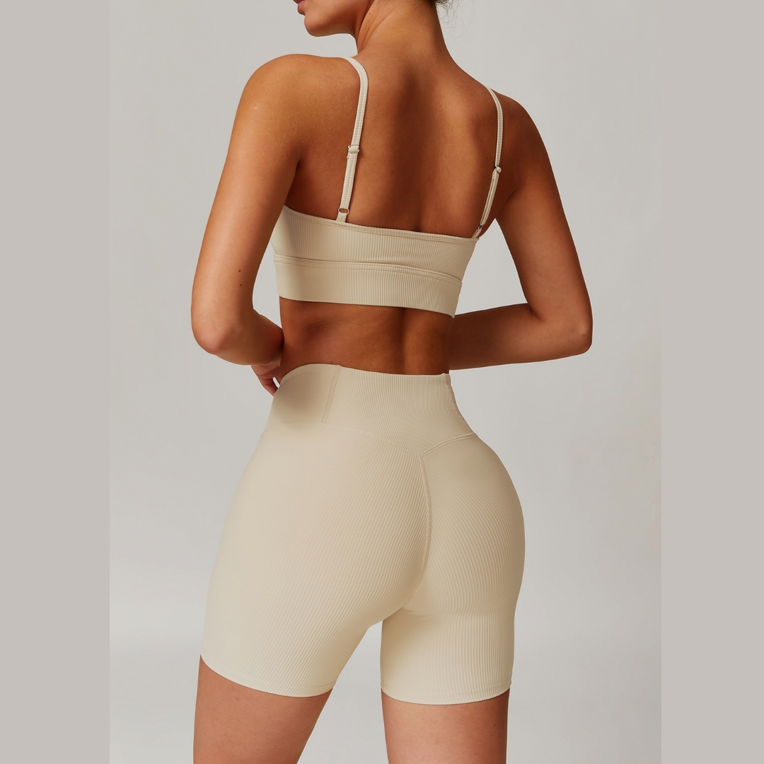 DALI Ribbed Premium Short Set - Beige