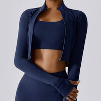 Fast Dry Comfy Slim Jacket - Navy Blue 