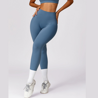 Sexy Style Skinny Scrunched Legging - Dusty Blue