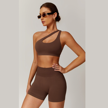 ATHENA Seamless Short Set - Coffee