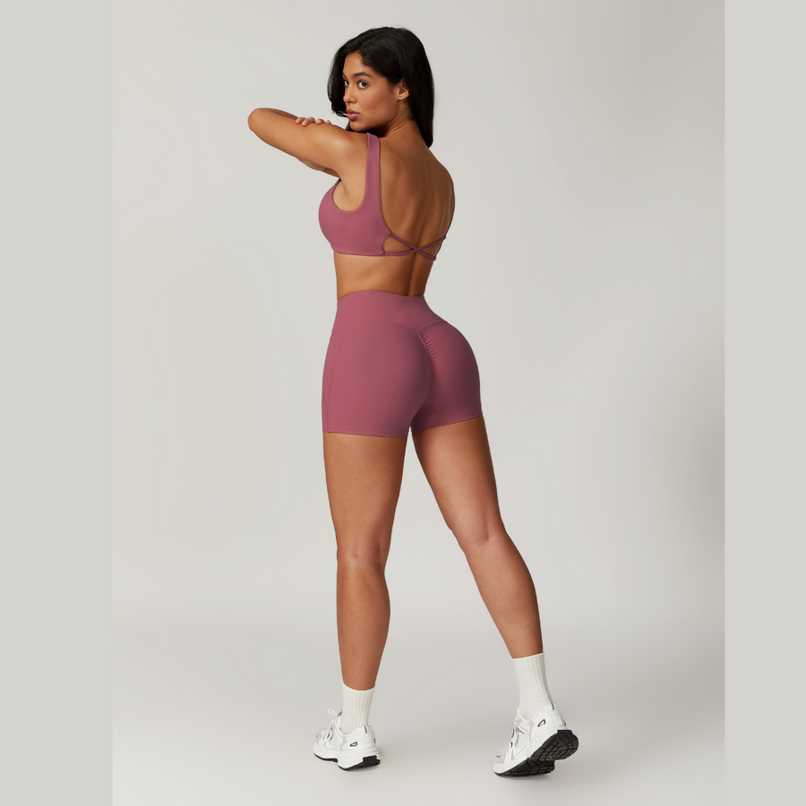 CAMILA Sexy Style Summer Short Set - Rose Vale