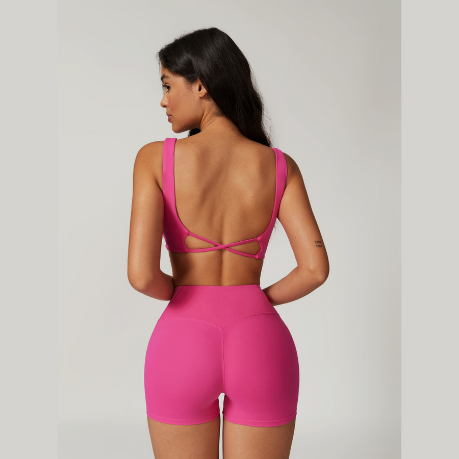 CAMILA Sexy Style Summer Short Set - Magenta