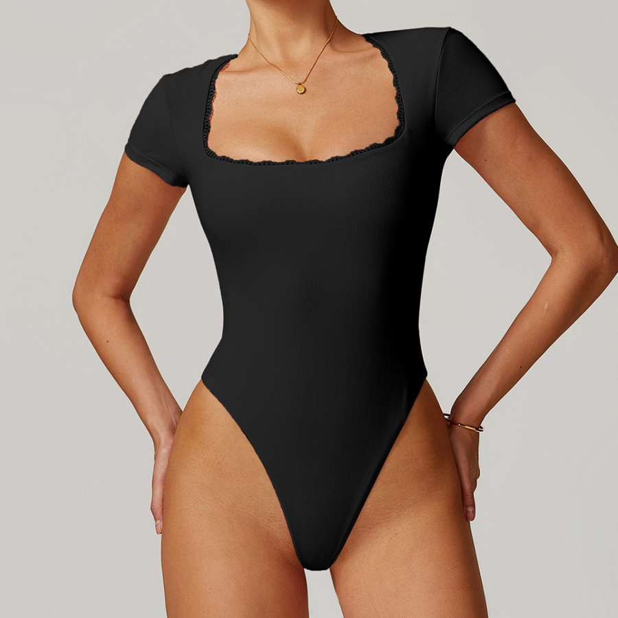 BONI Stylish Elegant Bodysuit - Black