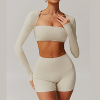 SleekFlex 3pcs Short Set - Beige