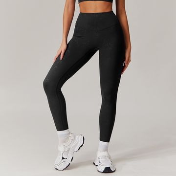 Elysian Glow Metallic Sculpt Legging - Black