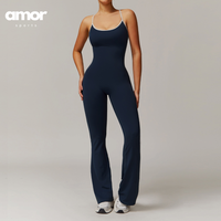 CELIN Sexy Backless Jumpsuit - Navy
