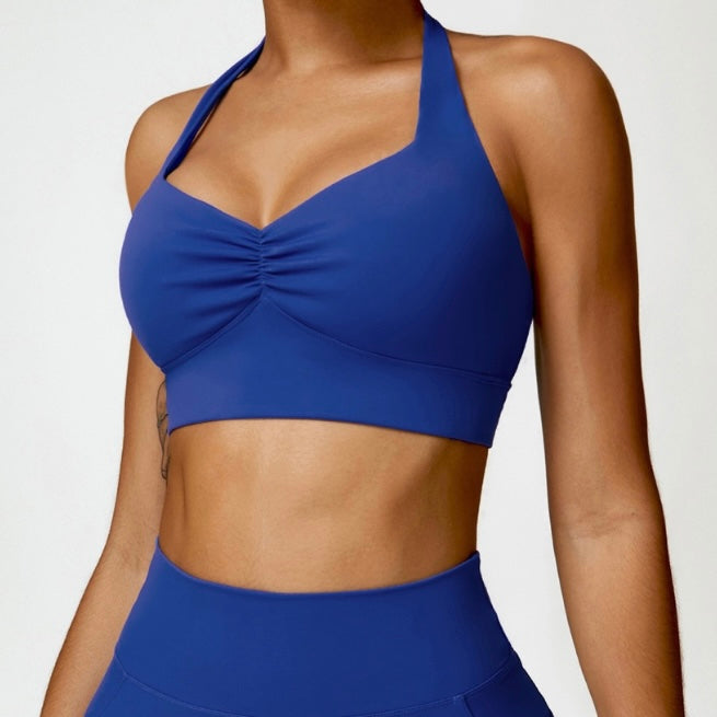 Stylish Backless Fasionable Crop Top - Klein Blue