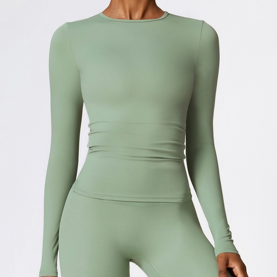 CHRISTIA Cloud Soft Long Sleeve Top - Green