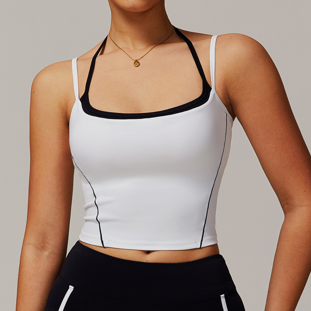 MAYA Stylish Premium Crop Top - White