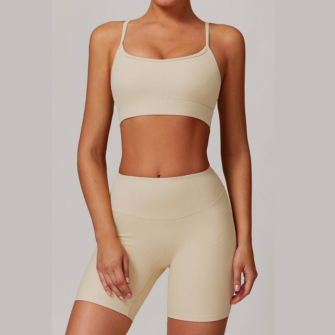 DALI Ribbed Premium Short Set - Beige