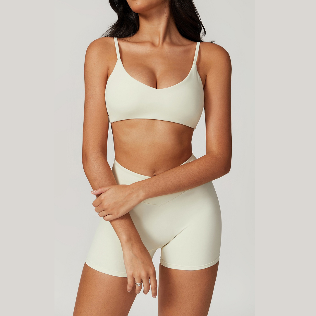 Sustainable Stylish Short Set - Cream White