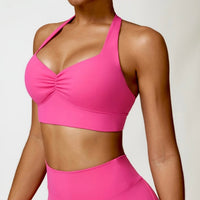 Stylish Backless Fasionable Crop Top - Pink