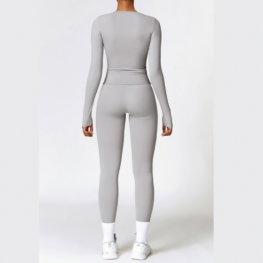 CHRISTIA Winter Long Sleeve Legging Set - Grey