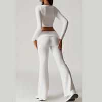 BONI Long Sleeve Top Legging Set - White