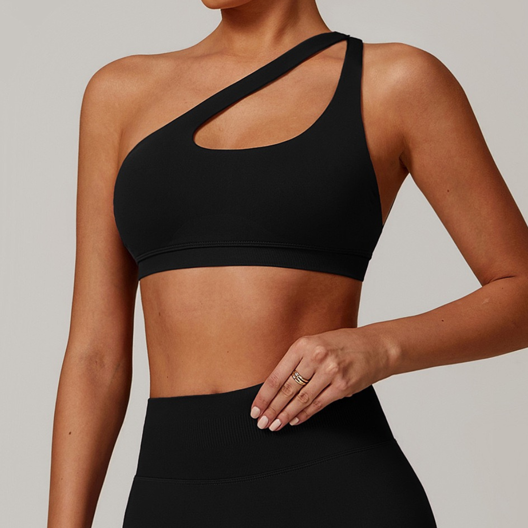 ATHENA Seamless Stylish Crop Top - Black
