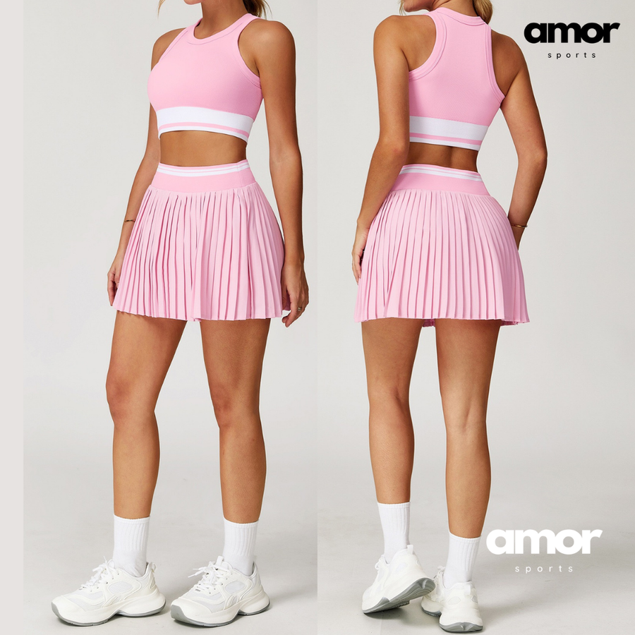 CANDY Premium Tennis Short Set - Pink
