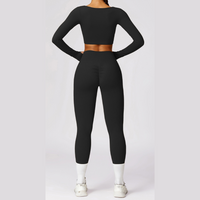 Sexy Long Sleeve Premium Legging Set - Black