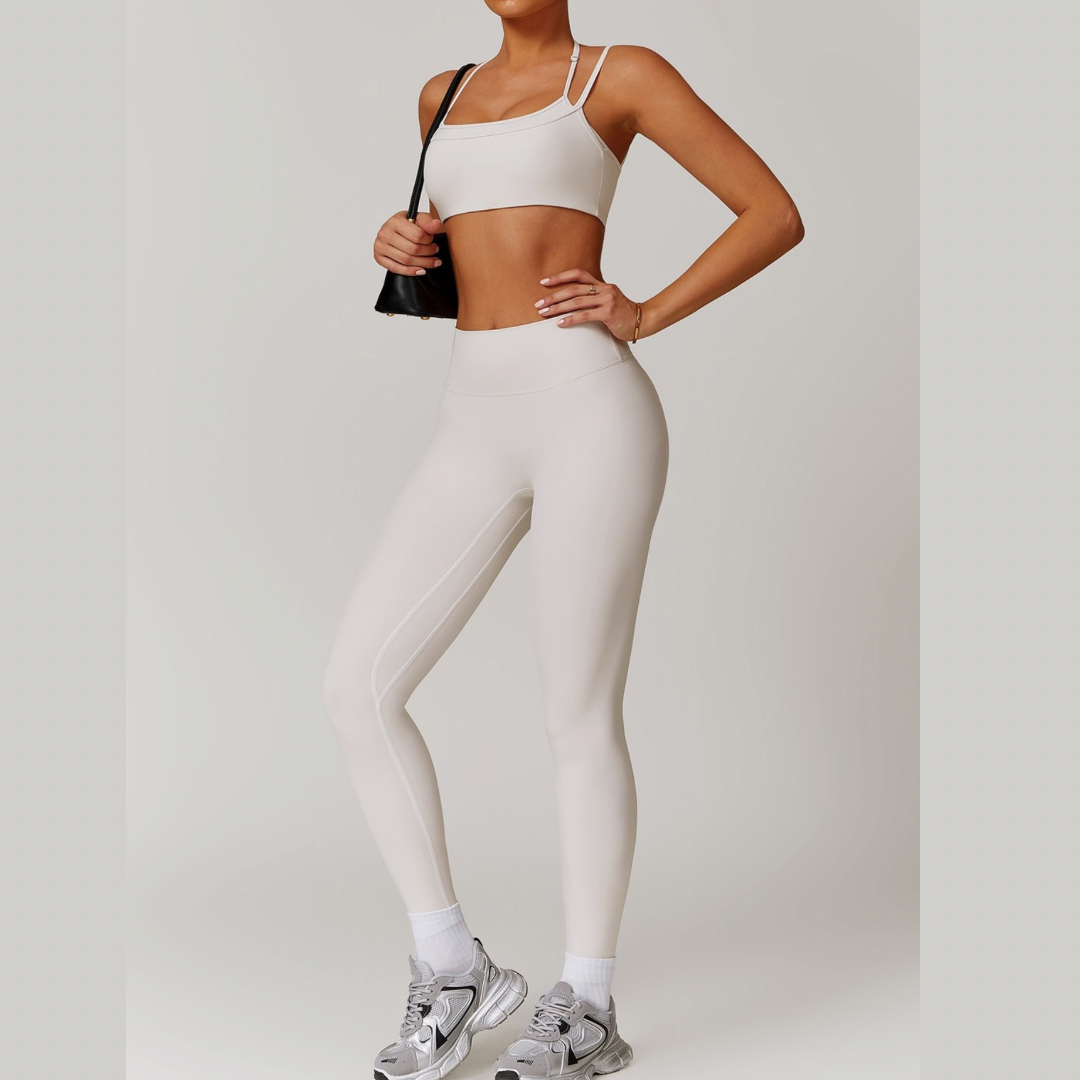 COCO Stylish Legging Set - Cream White