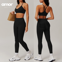 MANTA Premium Pocket Design Skinny Legging Set - Black