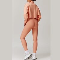 Alibi Chic Jumper & Ribbed Legging 2PCS Set - Peach