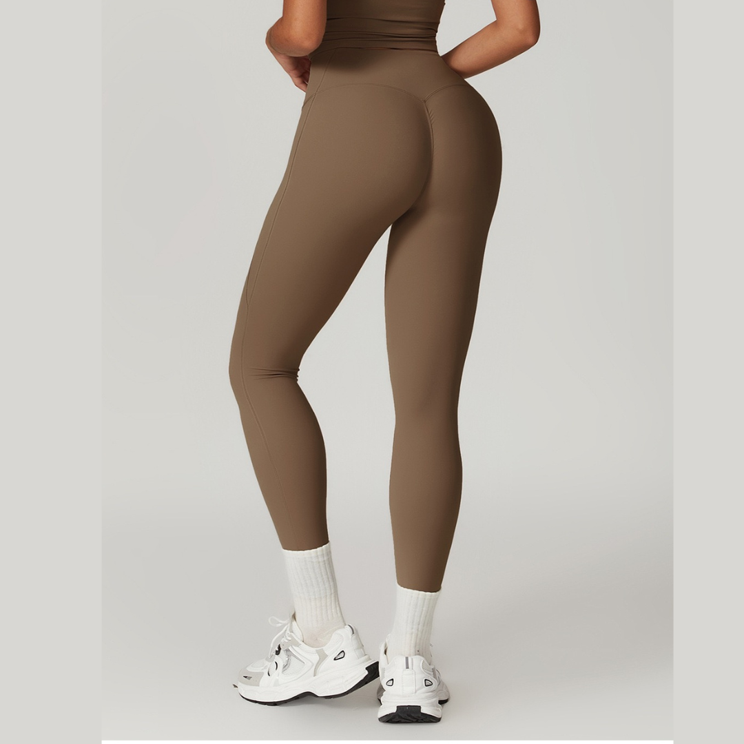 BELLE Chic Style Skinny Legging - Brown