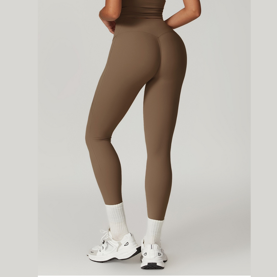 BELLE Chic Style Skinny Legging - Brown