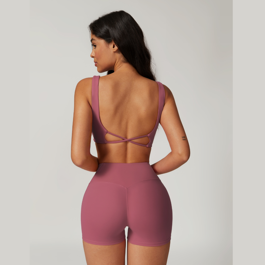 CAMILA Sexy Style Summer Short Set - Rose Vale