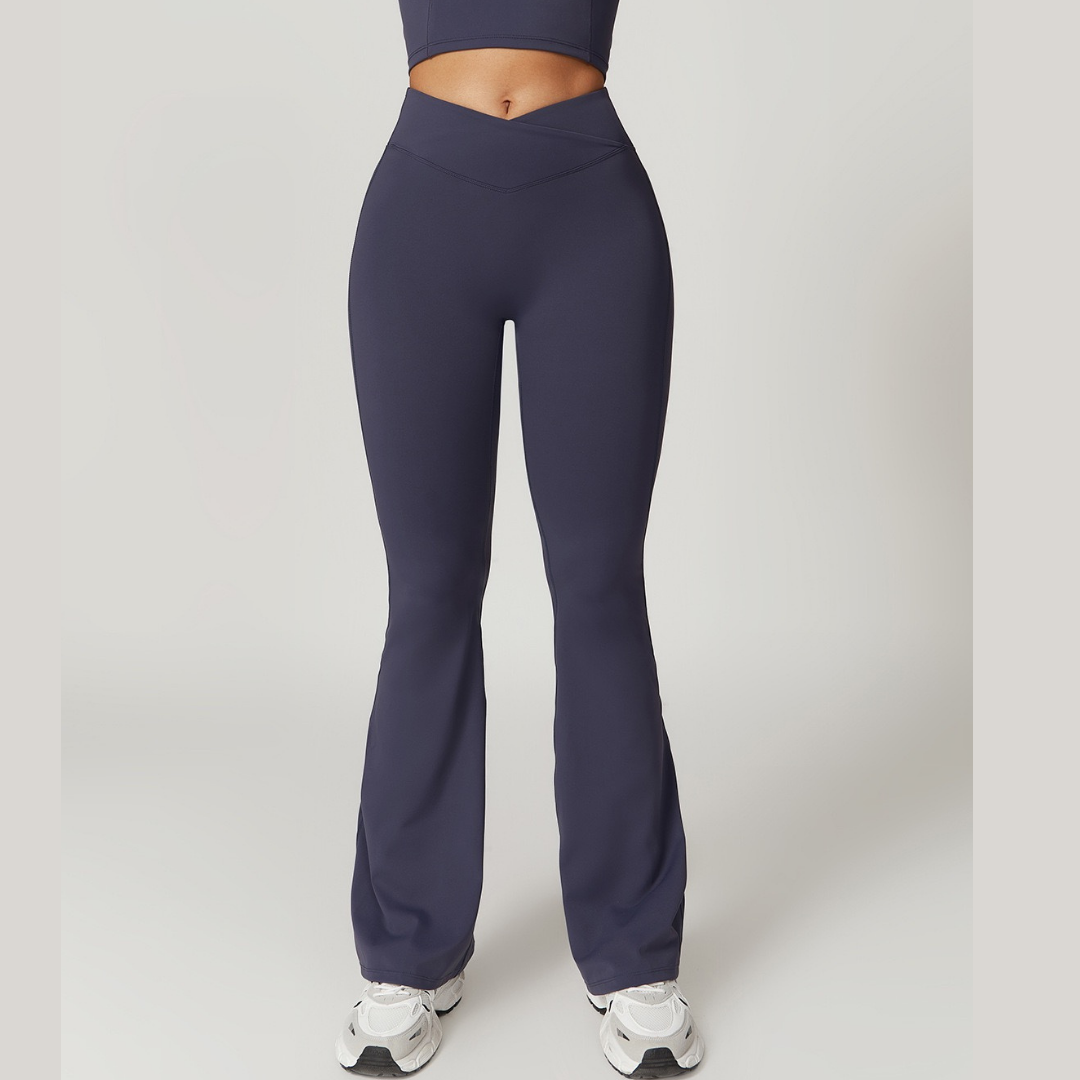 Sustainable Stylish Flared Legging - Navy 