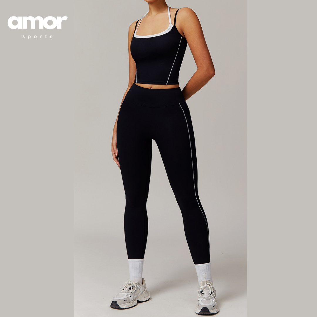 MAYA Stylish Skinny Legging Set - Black
