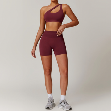 ATHENA Seamless Short Set - Burgundy