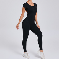 Sabrina Backless Stylish Jumpsuit - Black