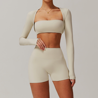 SleekFlex 3pcs Short Set - Beige