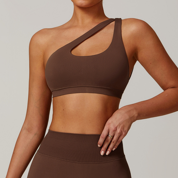 ATHENA Seamless Stylish Crop Top - Coffee