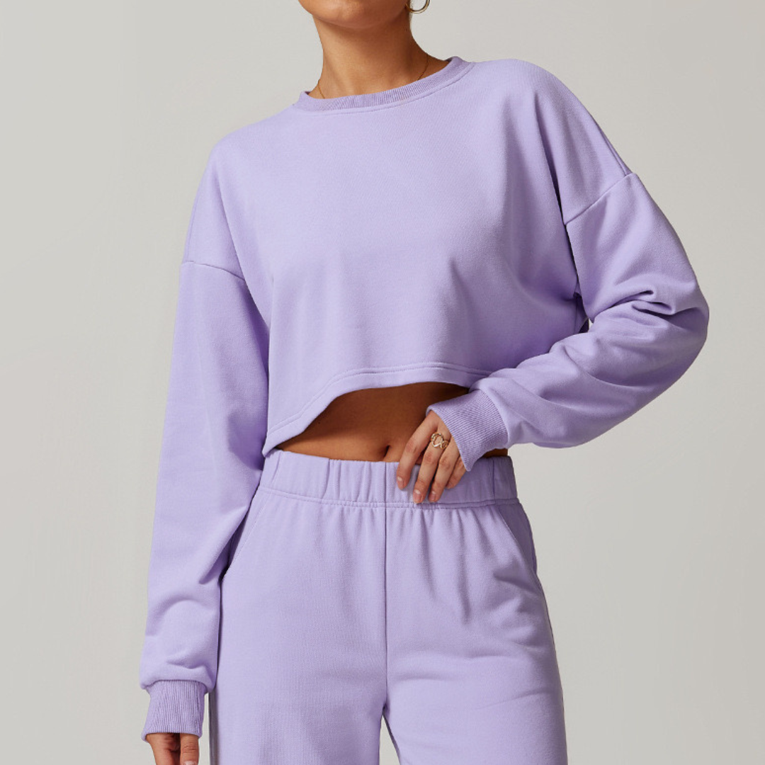 VERA Open Back Jumper Top - Lavender