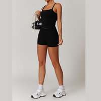 COLA Premium Scrunched Short Set - Black