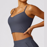 Premium Ribbed Elegant and Stylish Crop Top - Navy Grey