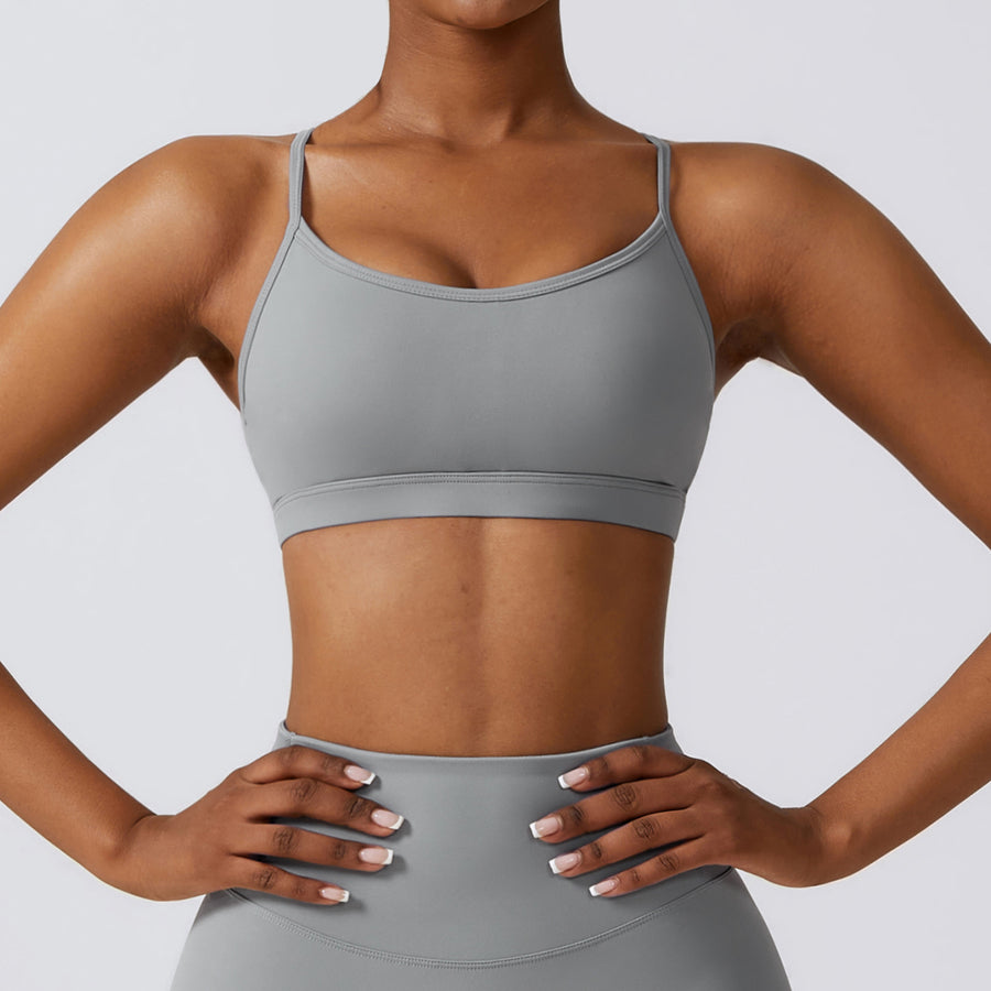 Stylish Cloud Soft Crop Top - Grey