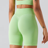 Premium Stylish Scrunched Slim Waist Short - Green