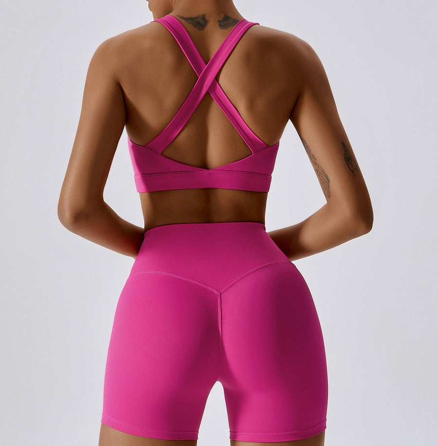 Summer X-Line Short Set - Magenta