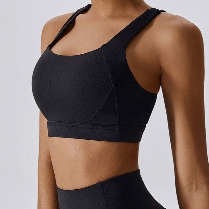 Summer X-Line Comfy Crop Top - Black