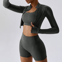 Cloudy Soft Line - 3pcs Coal Grey Short Set