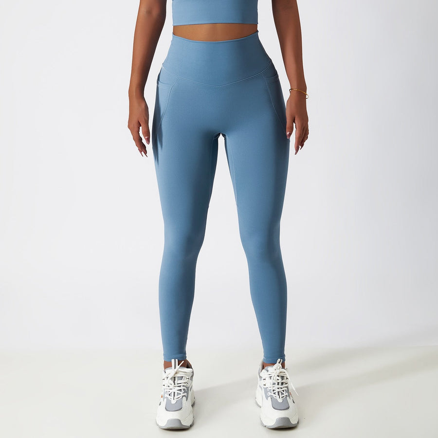 Classic High Quality Legging - Grey Blue