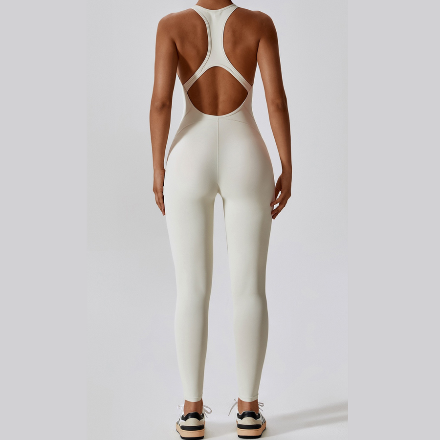 High Quality Stylish Jumpsuit - Cream White