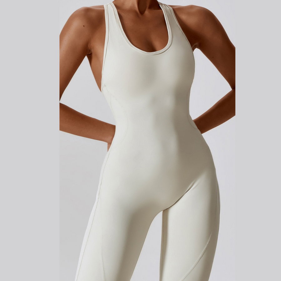 High Quality Stylish Jumpsuit - Cream White