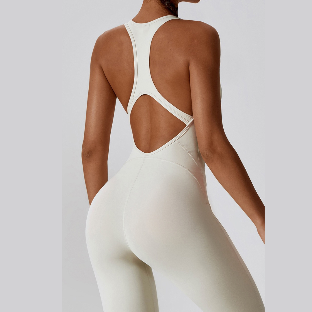 High Quality Stylish Jumpsuit - Cream White