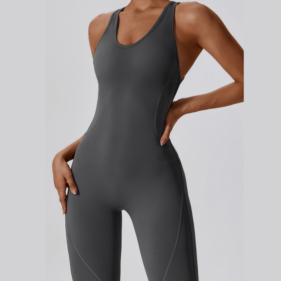 High Quality Stylish Jumpsuit - Coal Grey