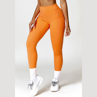 Super Soft Fabric Premium Pocket Legging - Orange