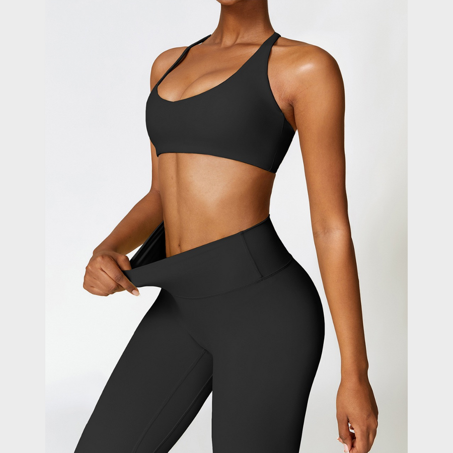 Cross Back Comfy Premium Set - Black